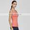 2016 women tight vest sports yoga fitness tops coral back cross strap ladies tank top