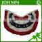custom printing 300 D polyester JOHNIN made USA election using pleated full fan American flag banners
