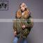 Fashion Design 100% Polyester Down Feather Ladies Winter Bomber Jacket Women