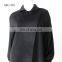 Luxury Black Long Sleeve Cashmere Coat for women