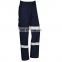 New design Provide OEM Mens 100% Cotton Blue Wear Work Trousers reflective