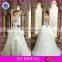 CE497 Customized Made In China Appliqued Purple Lace Puffy White Tulle Wedding Dress 2016
