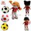 Custom plush football player toys stuffed sports human doll for fans