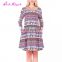 Fast Delivery beautiful pattern printed large size spring women latest short dress