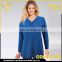 Factory direct supply hot selling women clothing winter V neck blouse