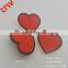 New Design Heart Shape Badge With Lapel Pin For Garments