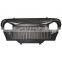 J282 Lantsun Matte Black Front Gladiator Grille Vader Grill w/ Mesh Inserts for 1997-2006 J eep Wrangler TJ