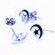 Foreign trade accessories, moon and stars, body piercing stainless steel bow tie earrings wholesale