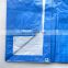 100% PE coated with UV agriculture tarpaulin /Raincoat heavy duty pe tarpaulin with blue color coating film