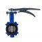 D371X-16Q / D71X-16Q Blue Color 1.6mpa Frequency Butterfly Valve With Handle Clip Electromagnetic Valve