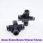10pcs a lot one touch plastic tube 4 way pneumatic plastic fittings X type 4mm 6mm 8mm 10mm 12mm quick hose connector four joint