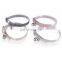 New high-end pet collar transparent crystal lattice cat dog bell collar