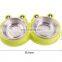 Lovely Cartoon Pets Feeder Double Water Bowls Neck Protection Practical Dog Cat Dog Bowl