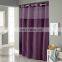 Hookless Waffle Fabric Shower Curtain, High Quality Light color Waterproof Midewproof Shower Curtain
