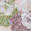 2020 Autumn Baby Girl Lace V-neck Rural Style Long-sleeved Jumpsuit