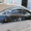 Chrome door visor side window deflector shade sun rain shield silver strips guard for Kia K3