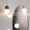 Simple and modern led Nordic bedroom long line small chandelier personality macaron bar pendant lighting