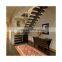 Shenzhen cheap fancy design customized double beam straight staircases