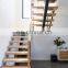 Cheap Price Mono Stringer Carbon Steel Wood Open Riser Winder Staircase