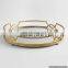 Luxury Modern Sculpture Metal Tray Decoration Table Centerpiece Wholesale Bulk Trays