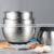 Non slip Customized Cake One Handed Utensils Cute Big Size Silicone Stainless Steel Mixing Bowl