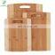 Kitchen 3 Piece Natural Bamboo Cutting Boards With Juice Grooves Bamboo Chopping Boards for Vegetables, Meat and Cheese