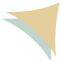 Wholesale 3.6X3.6X3.6m Triangle Shade Sail /2022 Latest Outdoor 5x5m Rectangle Waterproof Sun Shade Sail