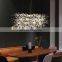 Snowflake Chandelier LED Lamp Personality Model Atmosphere Luxury Living Room Nordic Style Crystal LED Pendant Lights