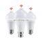 E27 Motion Detected Lamp 12W A19 Del Sensor De Movimiento Led Bulb With Sensor
