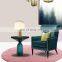Postmodern Creative LED Desk Light Hardware Glass Table Lamp Simple Decor Art Bedside Lamps For Bedroom Night Lights