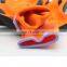 Factory wholesale industrial crinkle latex gloves orange breathable comfortable work latex coated gloves
