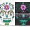 New Products Luminous Halloween Tattoo Face Skeleton For Halloween Decorations Party Carnival Party