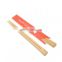 Wholesale Chinese Custom Disposable Twin Bamboo Chopsticks with Individual Open Paper Sleeve