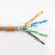 New Material CAT5e Network Cable Solid Copper 305m Shielded Foil Twisted Pair Lan Cable Indoor or Outdoor SFTP Cat5e Cable