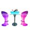 Luminous Outdoor Furniture Portable Bar for Wedding RGB and White light Portable Charging Table Club Tables and Chairs
