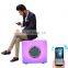 rechargeable cordless Portable plastic music speaker with led lighting Music Lantern led music player camping sound light