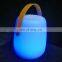 OEM Remote Control Led Sound led usb rechargeable portable PE plastic TWS function hot sale ice bucket led light speaker
