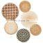 Set of 6 Rattan Wall Basket Decor Woven Bamboo Wall Hanging Art Decor Wholesale Vietnam Supplier