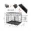 Large Outdoor Metal foldable steel pet dog cage flooring dog crate kennels With plastic dog cage trays