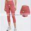 New Wholesale Crotchless Yoga Pants High Waist Capri Leggings With Inside Pocket Women Fitness Gym Wear