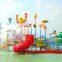 Water park equipment customized fiberglass water slide hot spring water children's fun Garden equipment