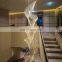 Modern staircase chandelier pendant lighting long hanging lamp blown glass chandelier