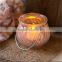 Miniature Glass Tealight Holder With Wire Hanger/Hanging Glass Ball For Home & Garden