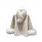 Precious small cape double-sided cashmere coat for women in autumn and winter small wool rich woman fox fur collar coat short