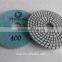 New 7 step wet polishing pads with round edge