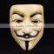 Top PVC White V for Vendetta Mask guy fawkes mask /Anonymous PVC V For Vendetta Halloween Mask