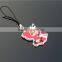 hanging strap for mobile phone soft pvc mobile phone strap