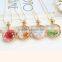 DIY Wishing Bottle transparency Crystal glass locket necklace