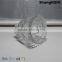 130ml Classic Tea Cup Drinking Glass Embossed Clear Glassware