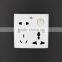 Bangladesh 8 pin wall switch socket with led light, 8 pin socket